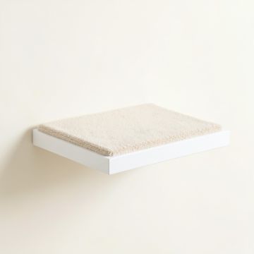 Slate Crossing Wall-Mounted Cat Perch - White (synthetic illustration; no displayed measurements)
