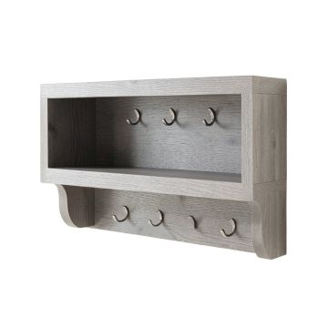 Juniper Bend Wall-Mounted Entryway Organizer Shelf - Gray