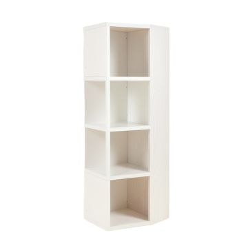 Maple Canyon Narrow Cubby Tower - White