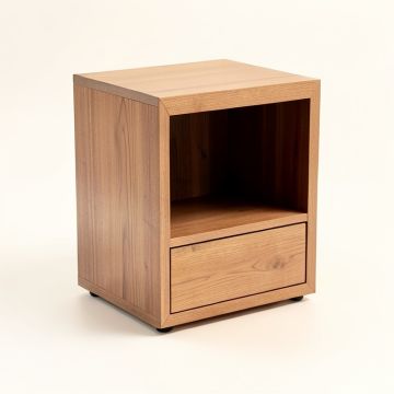 Arsenault End Table With Storage (synthetic illustration; no displayed measurements)