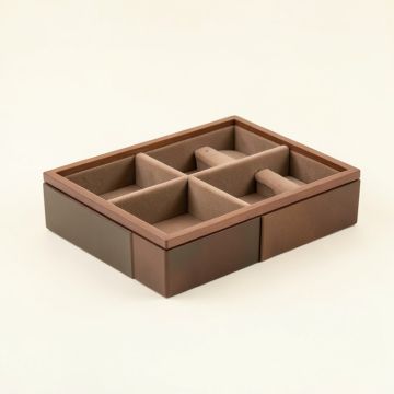 3 Piece Compartment Jewelry Organizer Tray Set (synthetic illustration; no displayed measurements)