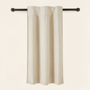 Abstract Semi-Sheer Rod Pocket Single Curtain Panel (synthetic illustration; no displayed measurements)