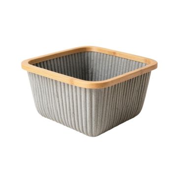 Meadow Brook Empty Storage Basket - Gray
