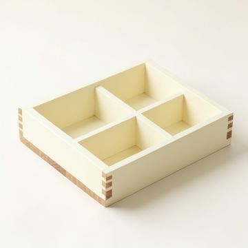 Lake Bridge Empty Pantry Drawer Organizer Insert - Cream (synthetic illustration; no displayed measurements)