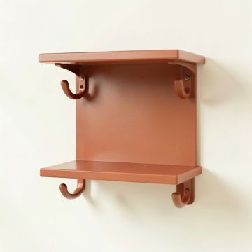 Dune Brook Wall-Mounted Entryway Organizer Shelf - Terracotta (synthetic illustration; no displayed measurements)