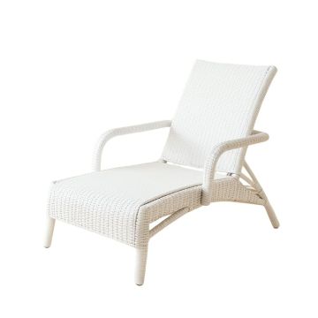 Willow Arc Outdoor Lounge Chair - White (synthetic illustration; no displayed measurements)