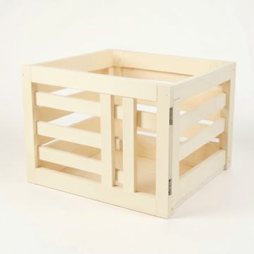 Laurel Brook Empty Furniture-Style Pet Crate - Cream (synthetic illustration; no displayed measurements)