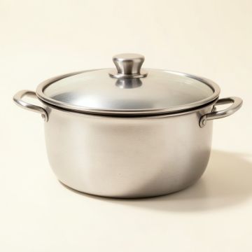 Berghoff International Neo 4 Qt . Steel Round Casserole With Lid (synthetic illustration; no displayed measurements)