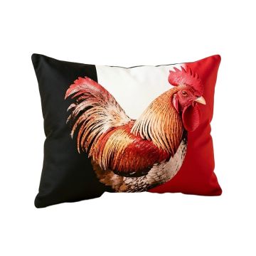 Espinal Rooster Cotton Lumbar Pillow