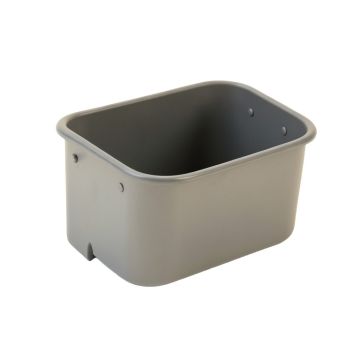 Briar Bend Empty Railing Planter With Integral Brackets - Gray