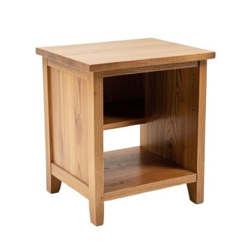 Massie Solid Wood End Table With Storage