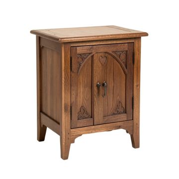 Gothic Sanctuary End Table With Storage