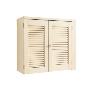 Cedar Bend Wall-Mounted Laundry Cabinet - Ivory