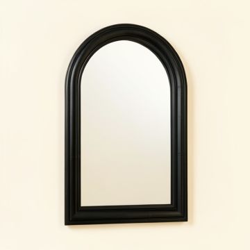 Meadow Bridge Framed Wall Mirror - Black (synthetic illustration; no displayed measurements)