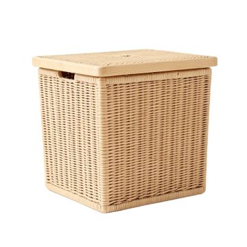 Ash Canyon Laundry Hamper - Beige