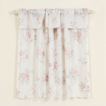 Pateros Lace Floral Sheer Rod Pocket Single Curtain Panel (synthetic illustration; no displayed measurements)