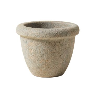 Classic Rolled Rim Stone Pot Planter