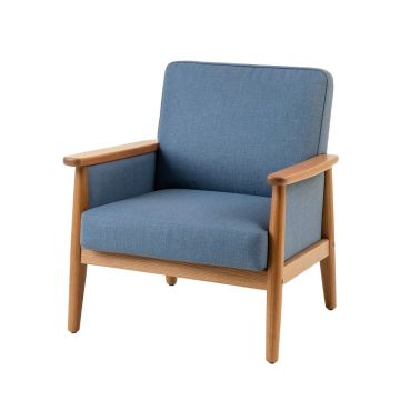 River Bend Upholstered Armchair - Blue