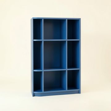 Field Bridge Freestanding Bookcase - Blue (synthetic illustration; no displayed measurements)