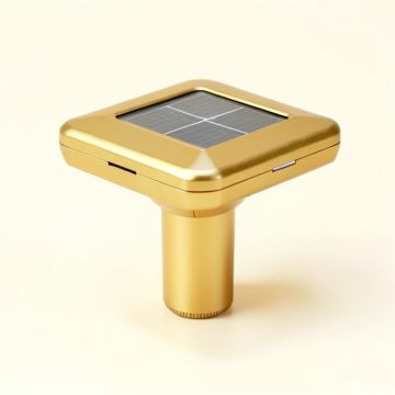 Gold Solar Powered Integrated Led Pathway Light (synthetic illustration; no displayed measurements)
