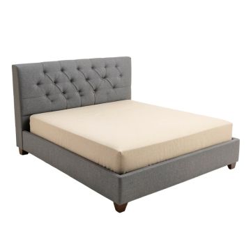 Navi Tufted Upholstered Low Profile Standard Bed