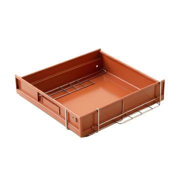 Holly Edge Empty Under-Desk Cable Tray - Terracotta