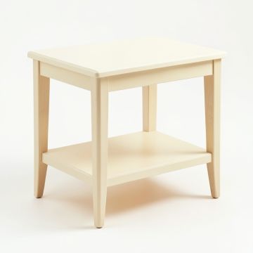 Willow Bridge Side Table - Cream (synthetic illustration; no displayed measurements)