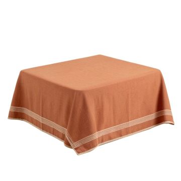 Slate Bridge Flat Bed Sheet - Terracotta