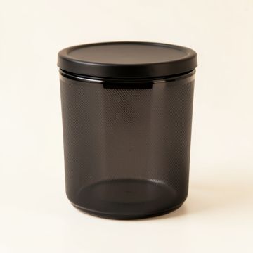 Moss Crossing Storage Canister With Lid - Black (synthetic illustration; no displayed measurements)