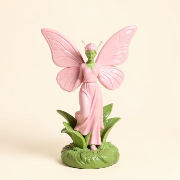 Antonella Pink Fairy Solar Garden Statue (synthetic illustration; no displayed measurements)