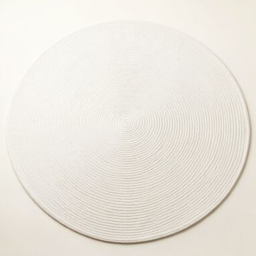 Aspen Crest Round Area Rug - White (synthetic illustration; no displayed measurements)