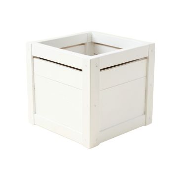 Wren Brook Closed Garden Compost Bin - White