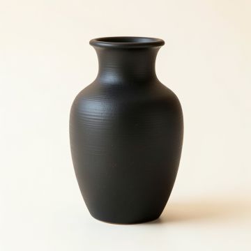 Dawn Crest Empty Decorative Vase - Black (synthetic illustration; no displayed measurements)