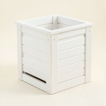 Heath Canyon Closed Garden Compost Bin - White (synthetic illustration; no displayed measurements)
