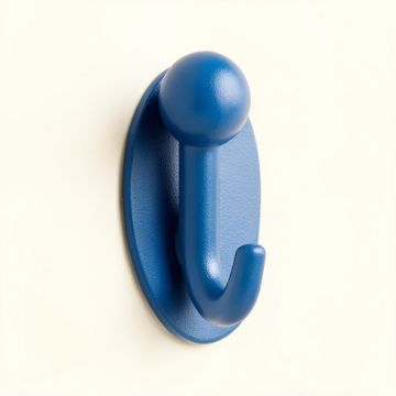 Holly Bluff Wall-Mounted Robe Hook - Blue (synthetic illustration; no displayed measurements)