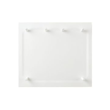 Flint Crest Empty Wall-Mounted Tool Organizer Panel - White (synthetic illustration; no displayed measurements)