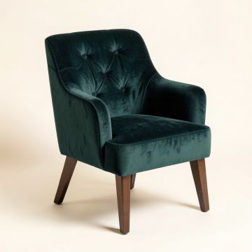 Danise Tufted Velvet Upholstered Parsons Chair (synthetic illustration; no displayed measurements)