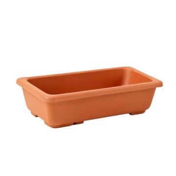 Shore Canyon Empty Railing Planter With Integral Brackets - Terracotta
