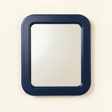 Field Crest Framed Wall Mirror - Navy (synthetic illustration; no displayed measurements)