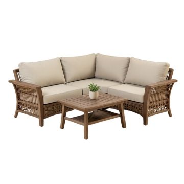 Sezen Patio 4 Piece Conversation Set With Cushions