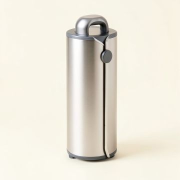 Simplehuman Adjustable Shower Caddy , Stainless Steel + Anodized Aluminum (synthetic illustration; no displayed measurements)