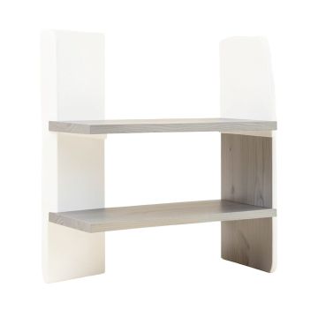 Abasi 2 Piece Pine Solid Wood Bracket Shelf