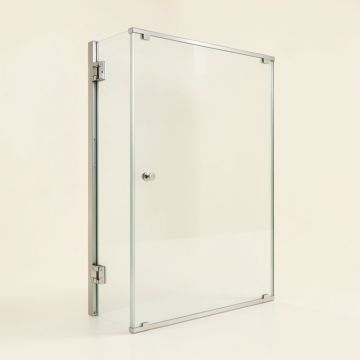 Soho 24 '' X 70 '' Hinged Frameless Shower Door Magnalock™ Technology (synthetic illustration; no displayed measurements)