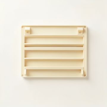 Dune Bend Empty Wall-Mounted Tool Organizer Panel - Ivory (synthetic illustration; no displayed measurements)