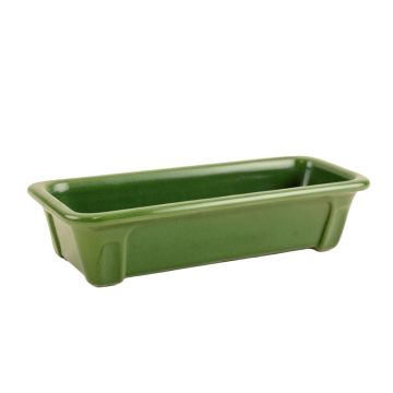 Spruce Bend Empty Railing Planter With Integral Brackets - Green