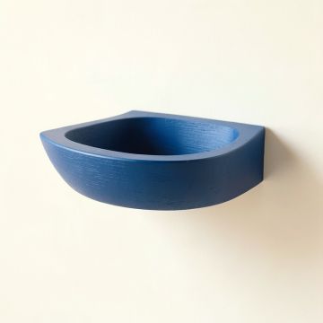 Moss Crest Wall-Mounted Cat Perch - Blue (synthetic illustration; no displayed measurements)