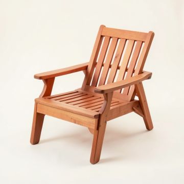 Cedar Dale Outdoor Lounge Chair - Terracotta (synthetic illustration; no displayed measurements)