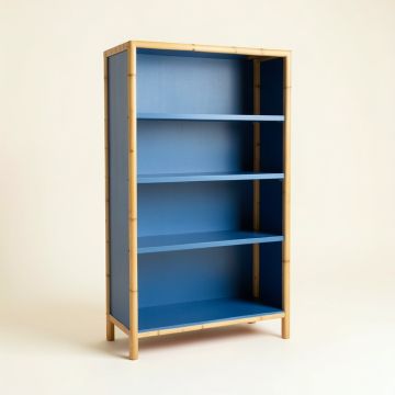 Pine Branch Freestanding Bookcase - Blue (synthetic illustration; no displayed measurements)