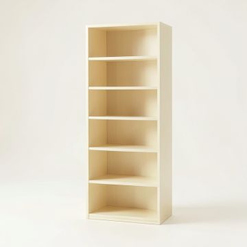 Ridge Edge Narrow Cubby Tower - Cream (synthetic illustration; no displayed measurements)