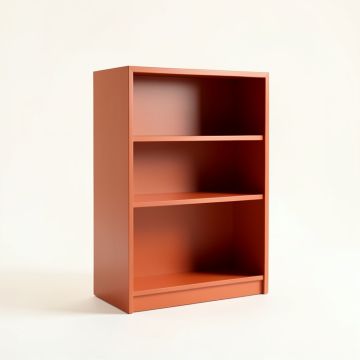 Hazel Field Freestanding Bookcase - Terracotta (synthetic illustration; no displayed measurements)